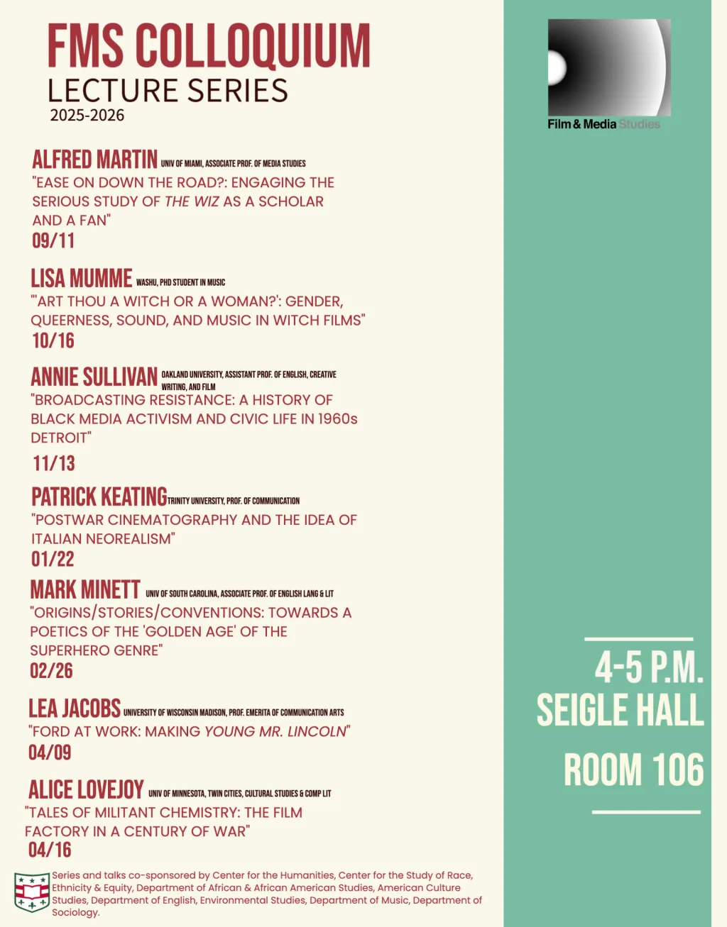 FMS Colloquium Lecture Series