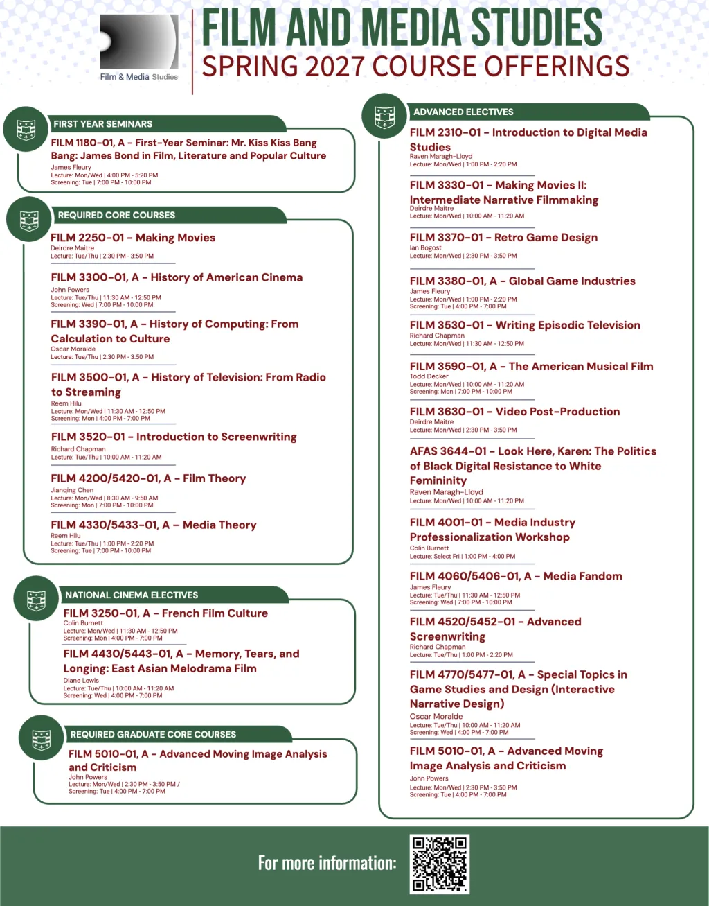 Spring 2027 Courses